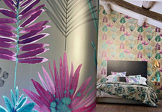 Tapetenbeispiel floral